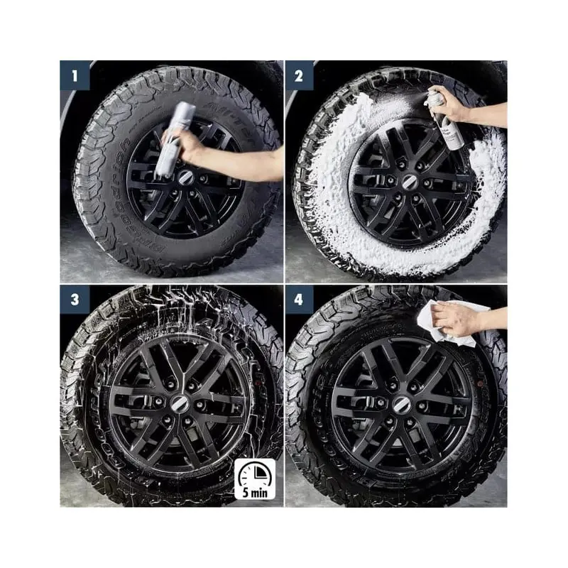 SONAX – Foaming tyre cleaner and care spray 400 ml photo 2